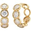 Cubic Zirconia Huggie Earrings 14k Gold Plated Tiny Earrings Small Huggie Hoop Earrings Simple Lightweight Hoops Gift for Women