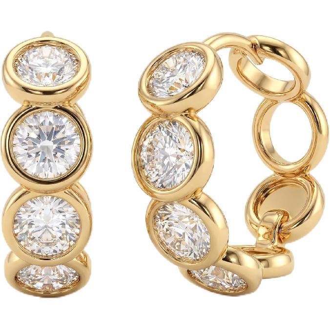 Cubic Zirconia Huggie Earrings 14k Gold Plated Tiny Earrings Small Huggie Hoop Earrings Simple Lightweight Hoops Gift for Women