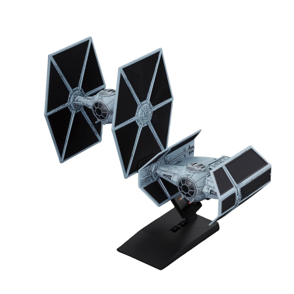 BANDAI SPIRITS Звездные войны Модель транспортного средства 007 Истребитель TIE Advanced X1 Пластиковый набор для сборки Упаковка и набор, Предварительно окрашенный (Новый выпуск)