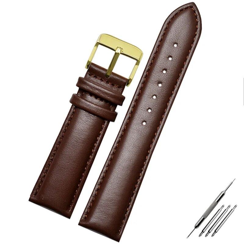 Ремешок из натуральной кожи для часов Armani, ремешок для часов Ar0382 Ar2447 Ar1970, мужской и женский ремешок для часов из воловьей кожи, браслет 20 22 мм