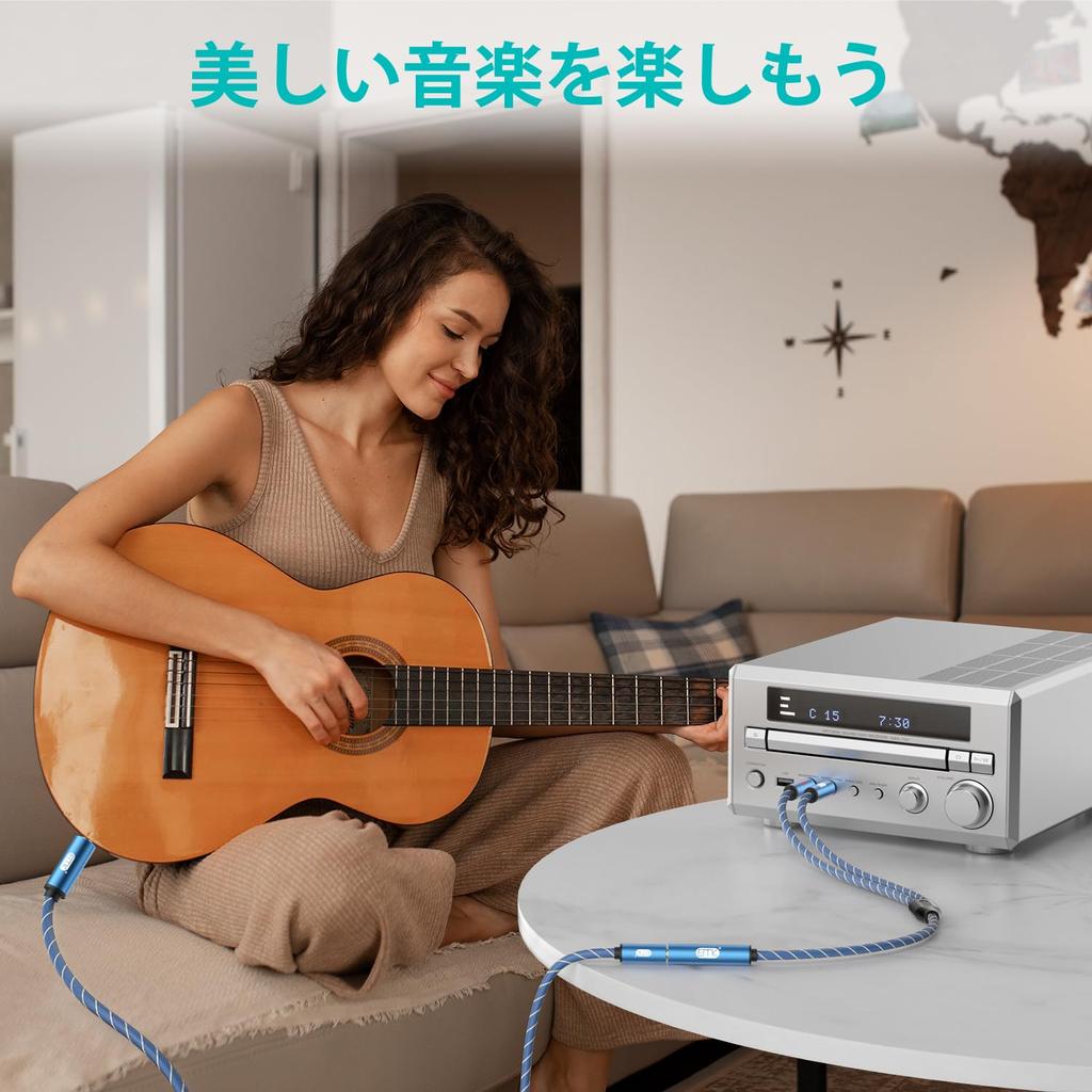 Экранированный кабель-разветвитель EMK Y, стереокабель TRS 2 штекера на 1 гнездо для 6,35 мм 1/4 гитары/бас-гитары/усилителя/микшера/клавиатуры/динамиков (30см)