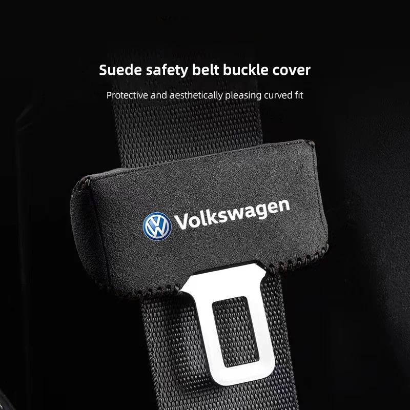 ·VW Car Safety Belt Plug Trim Cover Anti Scratch Accessories For Volkswagen ID Golf Touareg Passat CC Polo Arteon Jetta Atlas GT