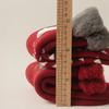 Женские красные носки до середины икры из утолщенной махровой ткани с начесом и японским мультяшным лосем - 24 Зимние Новые Рождественские Носки