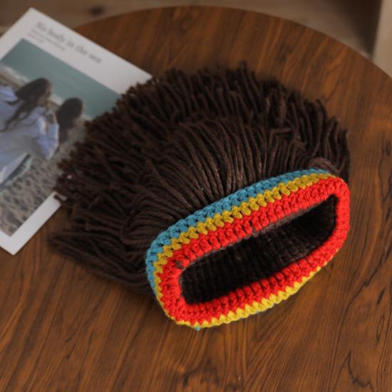 Yousheng Новое поступление Раста парик шапка унисекс хип-хоп плетеный косплей вечеринка шапка Ямайка шапка ручной работы регги дреды африканские корни парик