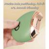 Electric Nail Clipper with LED Light, USB Rechargeable, Noise Reduction, Orange, for Thick Nails