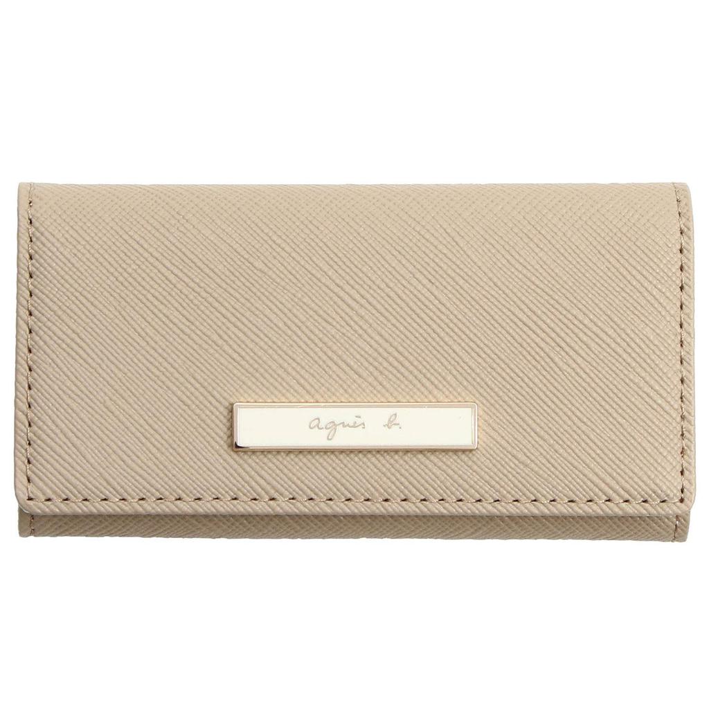 VOYAGE FEMME Key Case [Agnès B.] QAW05-07 (Beige)