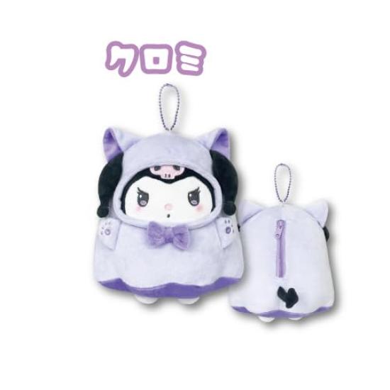 Hatayama Shoji Sanrio Хэллоуин Большая косметичка, Кот Призрак Куроми, Прибл.. Длина 18 см, 63203173