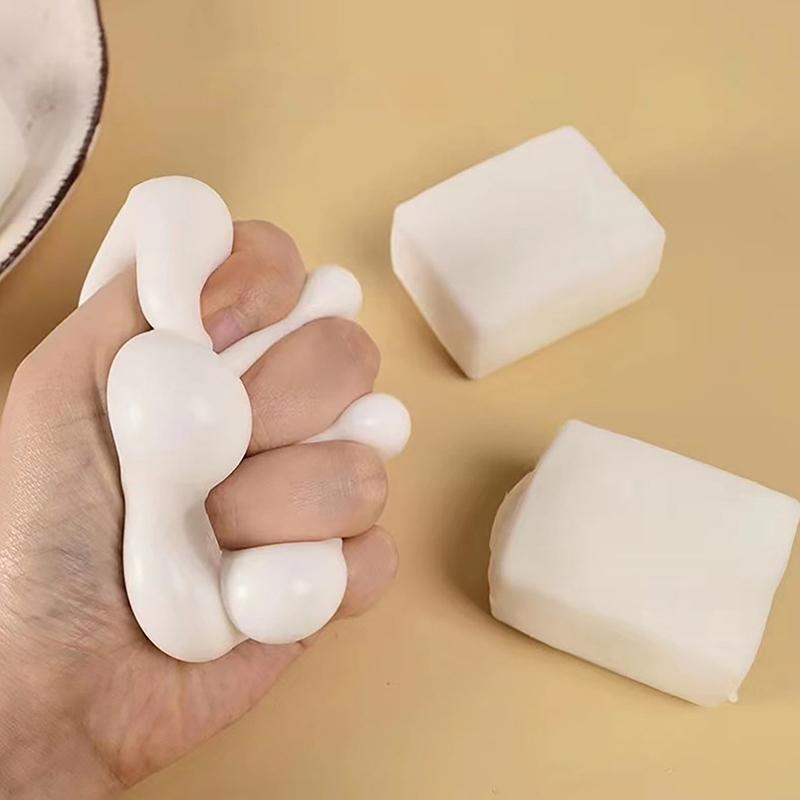 Мягкие игрушки для снятия стресса с тофу, симпатичные 3D-кубики Snapper, мягкие игрушки, антистрессовые игрушки-фиджет, подарки на день рождения