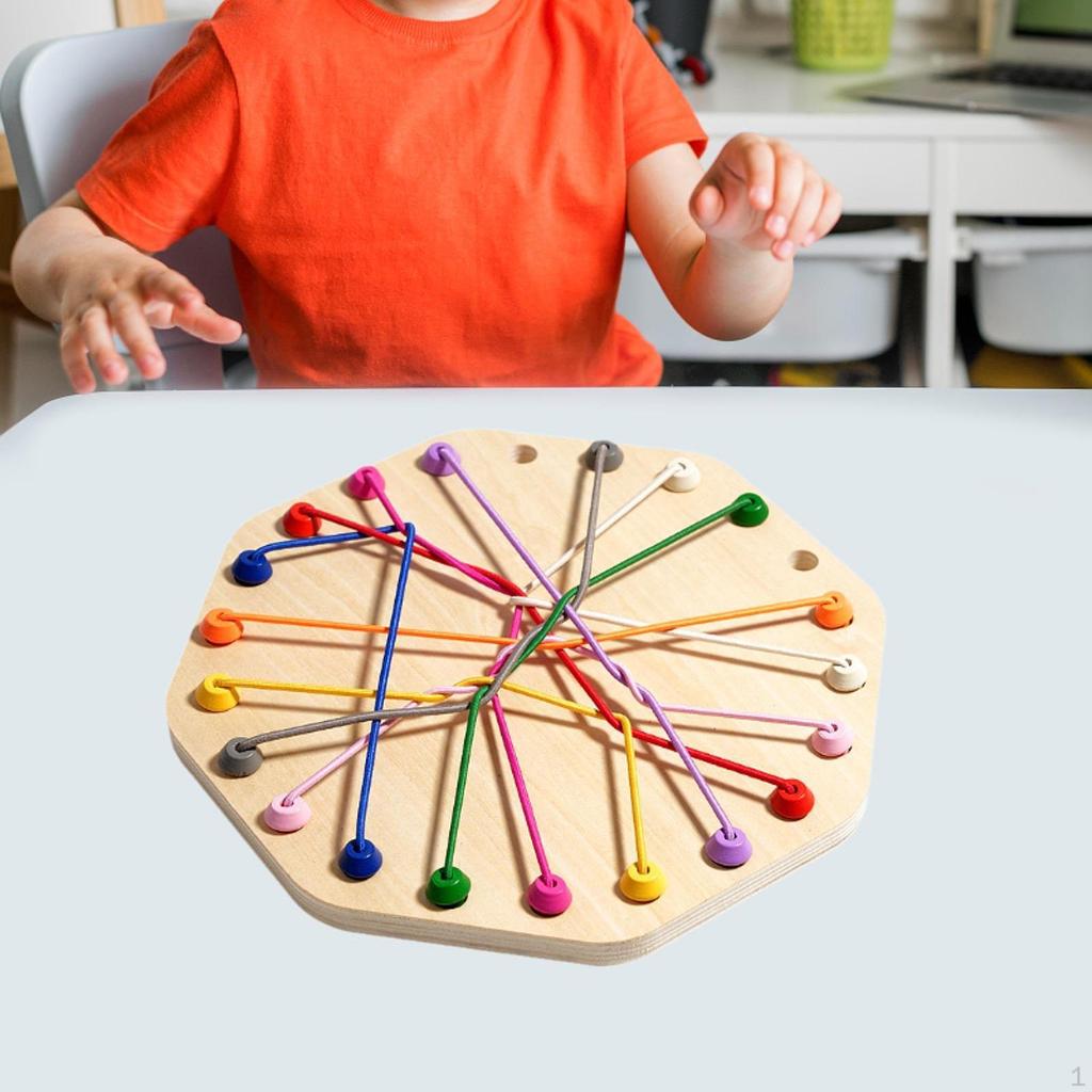 Rope Knots Untangle Stack Sorting Toy Puzzle Desktop Loop Board Game