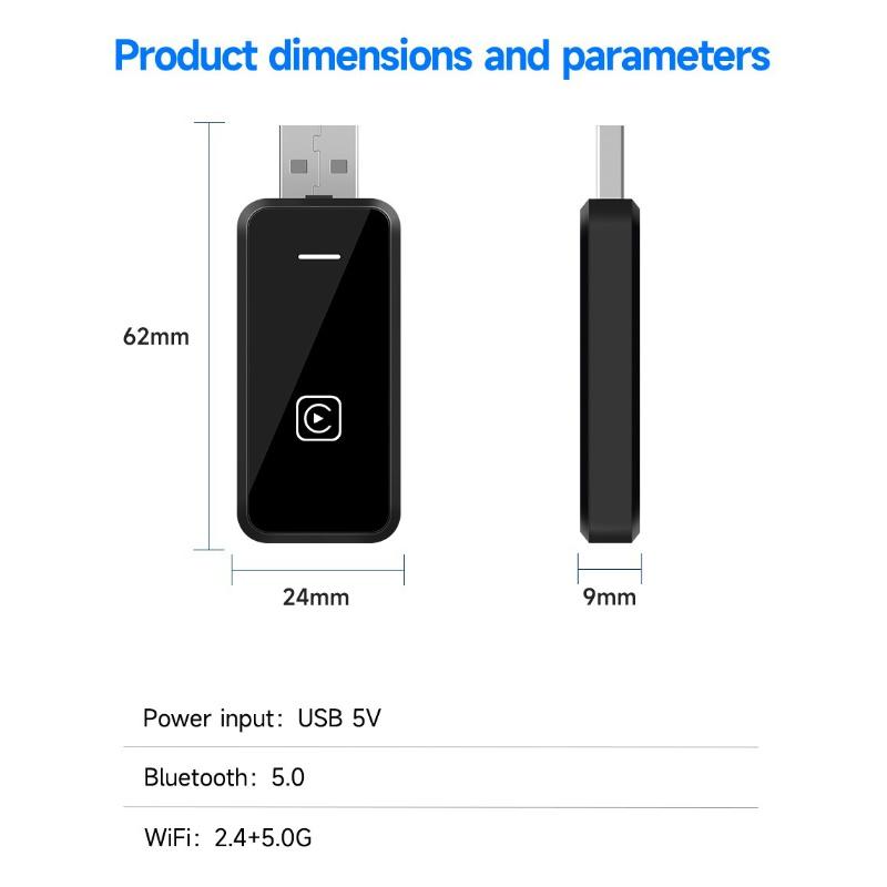 OEM оригинальный 2в1 CarPlay Android Auto беспроводной адаптер проводной поворотный беспроводной CarPlay Mini Box Bluetooth WiFi быстрое подключение
