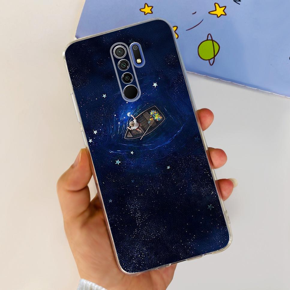 New For Xiaomi Redmi 9 Case Cute Cat Luxury Flower TPU Soft Silicone Clear Cover For Xiaomi Redmi 9 9A 9a 6.53"Bumper Phone Case