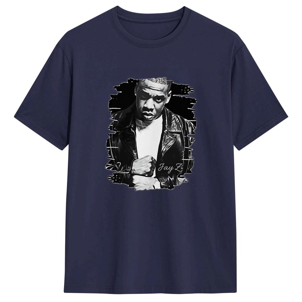 Оверсайз футболка Jay Z 100% хлопковые футболки Трендовая футболка для унисекс Пляжные Y2K Классические повседневные топы с коротким рукавом