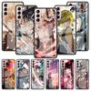 Demon Slayer Glass Case For Samsung Galaxy S22 S20 FE S21 Plus Phone Cover S10 5G S9 Note 20 Ultra 10 Lite Shell