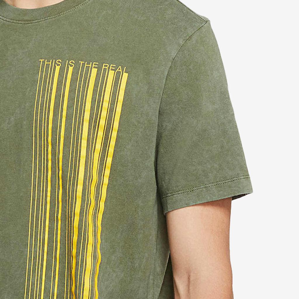 Nike Dri-Fit KD Retro Wash Embroidered Logo Sports T-Shirt Men Tops Military-Green CD1301-222