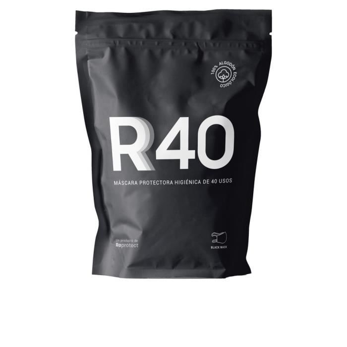 Защитная маска - ReProtect - R40 - 40 использований - Черный цвет - Не водонепроницаемая