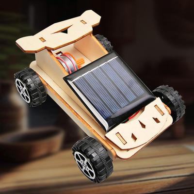 Автомобиль на солнечной энергии DIY Набор Игрушка для раннего развития Ручная работа Образовательный Прочный Научный эксперимент для