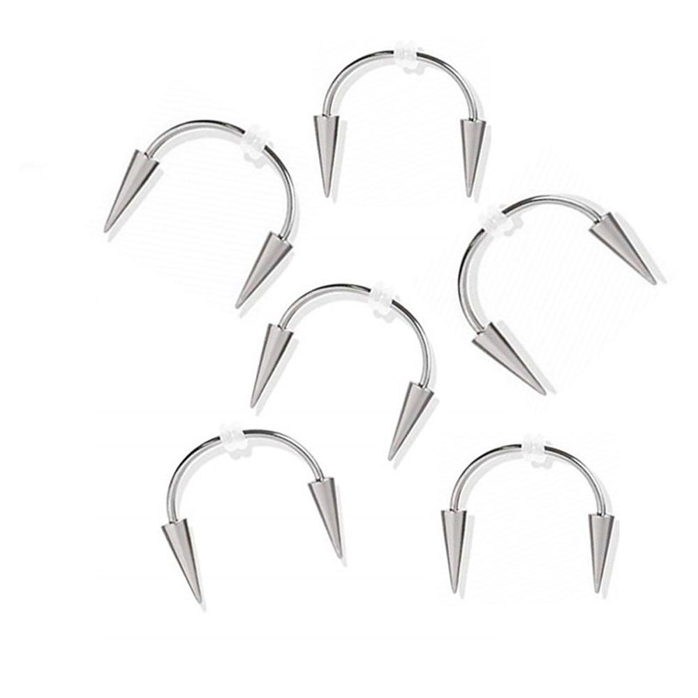 BCR Пирсинг септума Во рту Прокол Рот Кольцо Пирсинг Украшения Нержавеющая сталь Готика Кольцо для губ