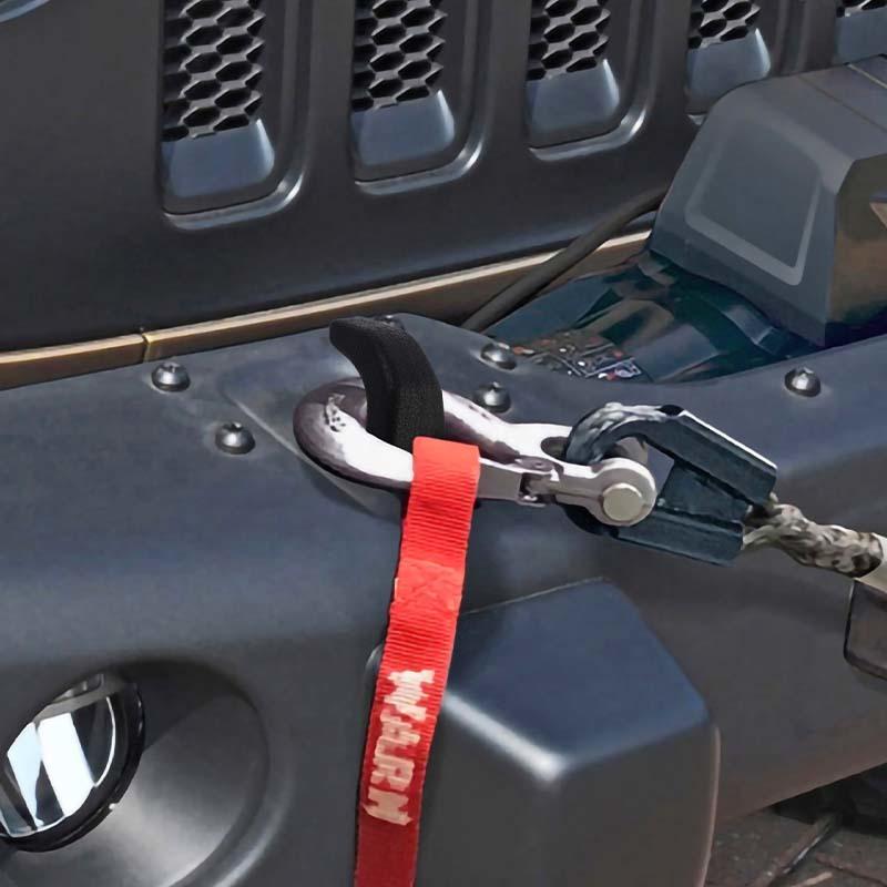 Car Front Bumper Trailer Hook Protective Cover Vehicle Accessories For Jeep Wrangler JK JL TJ Car Exterior Accessories