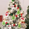 Santa Claus Wall Hanging Banner Cartoon LED Light String Durable DIY Pull Flag  Christmas Party