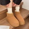 Зимние ботинки 2024 осень и зима новая классическая нескользящая водонепроницаемая утолщенная низкая хлопковая обувь