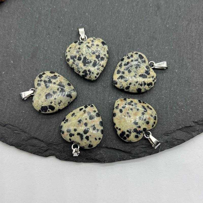 Ожерелье с подвеской из натурального хрустального камня в форме сердца, аксессуары - Ювелирные изделия с подвеской Love