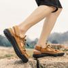 New Summer Breathable Men Sandals Roman Sandals Handmade Mesh Men Casual Shoes Platform Outdoor Men's Beach Sandals