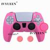 Нескользящий силиконовый чехол IVYUEEN для Sony PlayStation Dualshock 5 PS5, чехол для контроллера, ручка для большого пальца, крышка для DualSense