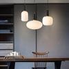Светодиодный стеклянный подвесной светильник E27 Nordic, подвесной светильник для столовой, спальни, кухонного острова, минималистичные белые люстры для домашнего декора