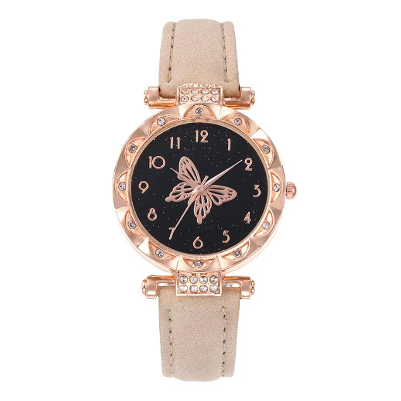 The  Women'S Bracelet Watch Is A Stylish Simple Butterfly Five-Piece Watch Set