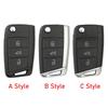 Чехол-корпус для автомобильного брелока для Volkswagen Tiguan Vw Golf 7 4 5 Mk4 6 Mk7 Virtus Для Skoda Octavia A7 Seat Leon Ibiza Altea
