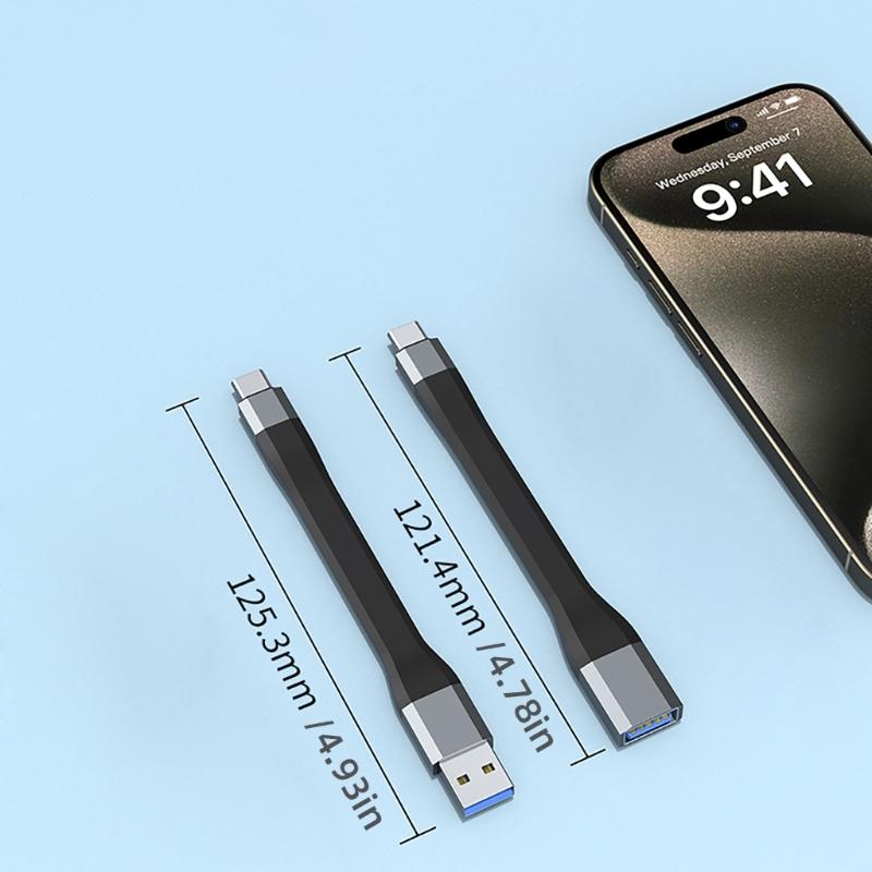 Короткий кабель USB 3.0 - Type C для зарядки Кабель USB 3.0 Быстрая зарядка и передача данных Быстрая зарядка USB-кабель для телефонов