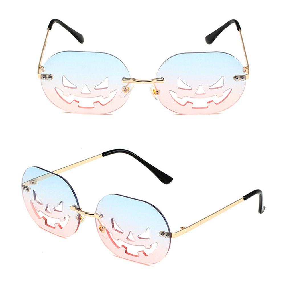 Модные Овальные Смешные Очки-Тыквы Солнцезащитные Очки на Хэллоуин для Женщин Мужчин Карнавальные Очки