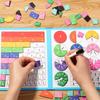 Magnetic Fraction Learning Math Toy Montessori Arithmetic Teaching Aids Wooden Book Educational Toys For Children Gift