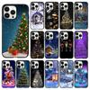 Phone Case For Iphone 14 13 12 11 Pro Max Xs Xr X 8 7 Plus Se Mobile Phone Cases Christmas Tree New Year Funda Cell