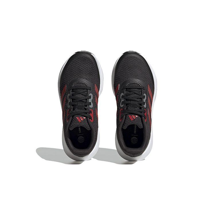 adidas Runfalcon 3.0 Тканевые Нескользящие Нескользящие Низкие Детские Беговые Кроссовки Черно-Красные Детские IE7252