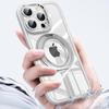 For iPhone 16 Pro Case Magnetic Rotating Kickstand PC+TPU Phone Cover with Glitter Camera Lens Film