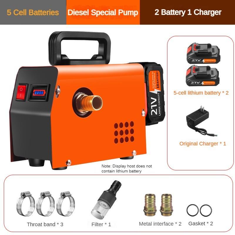 Маленький многофункциональный электрический дизельный насос Портативный ручной дозатор дизельного топлива Перезаряжаемый насос для впрыска масла
