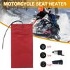 Зимняя универсальная водонепроницаемая подушка для сиденья из углеродного волокна для мотоцикла, 12 В, подогрев сиденья для всех типов квадроциклов, UTV, электровелосипедов Sc Y7I1
