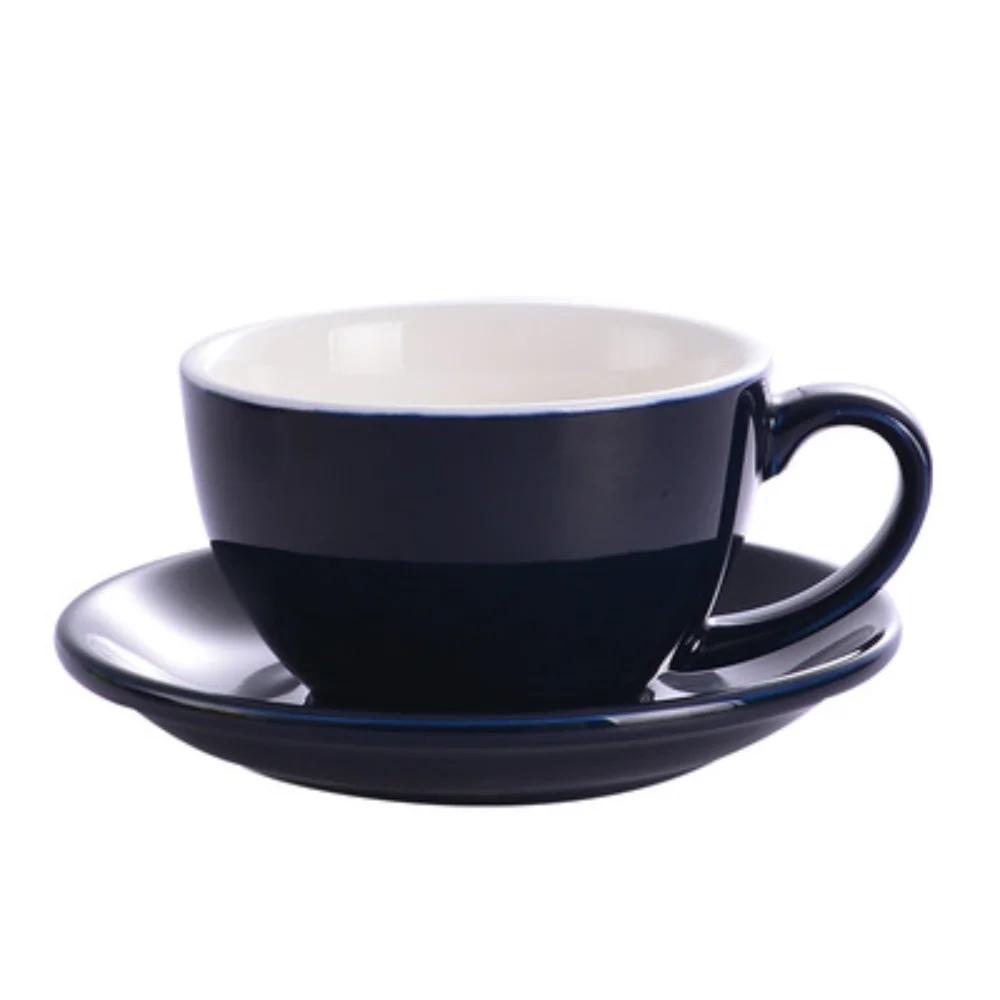 75ml/200ml Ceramic Mug Latte Art Cup With Saucer for Cappuccino Manual Brew Coffee Cup New Bone China for Coffee Shop Barista
