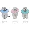 Cat Cone Collar Stop Licking Adjustable Ribbing Neck Recovery Collar