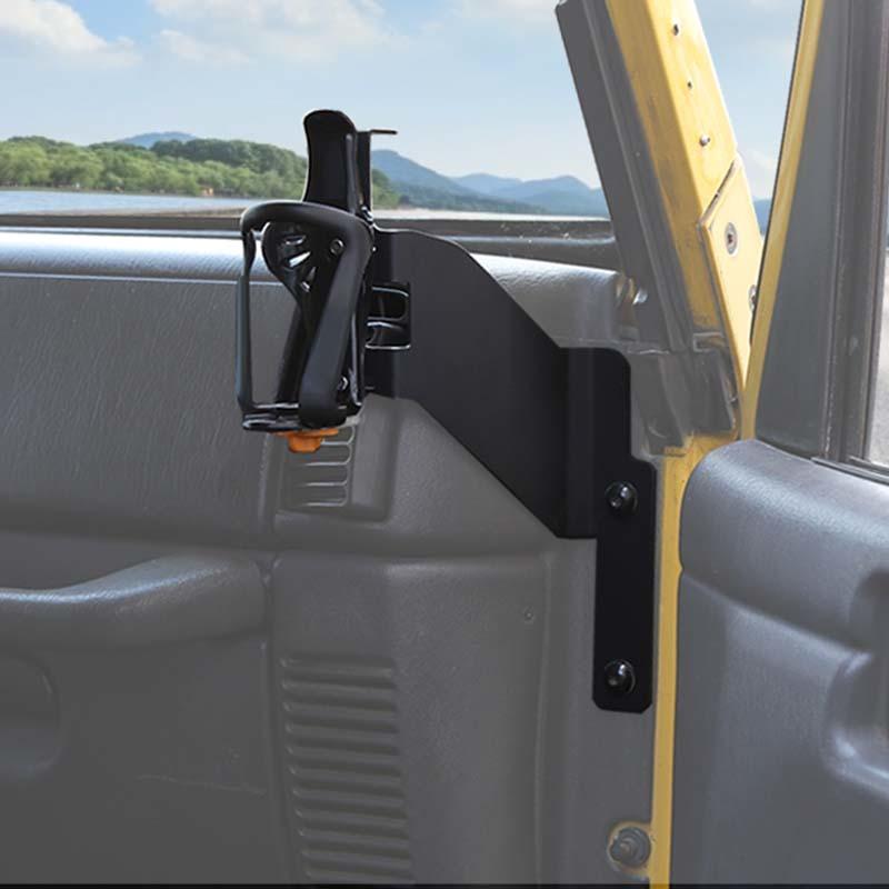 Car Central Console Water Cup Mobile Phone Stand Bracket Fit For Jeep Wrangler TJ 1997-2006 Car Interior Accessories