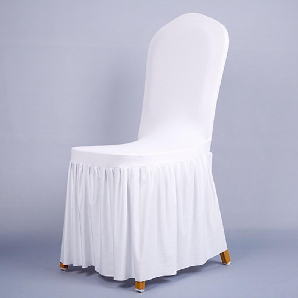 Hotel Style Chair Cover Oxford Skirt Chair Cover Quick And Secure Fit