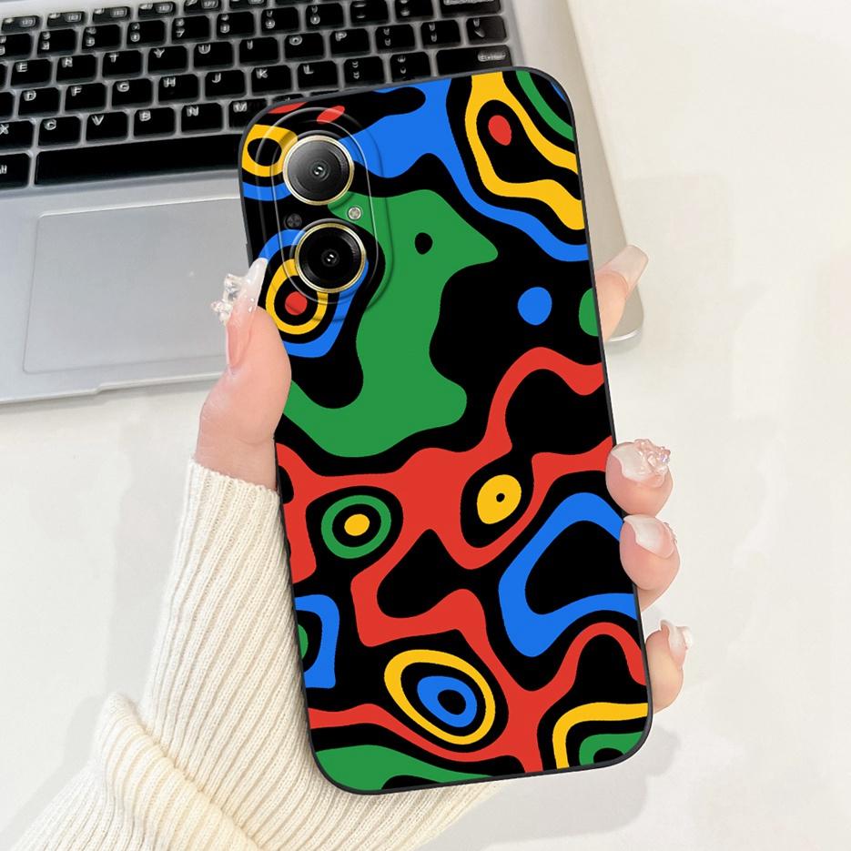 Чехол для Realme C67 4G RMX3890 Милый мультяшный чехол-панда Противоударный чехол для телефона Для Realme C67 RealmeC67 4G Задние чехлы Мягкие Fundas
