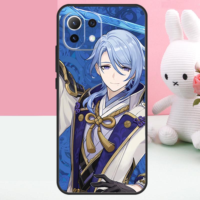 Чехол Genshin Impact Kamisato Ayato для Xiaomi 17 Pro Max 14 15 Ultra 13T 14T 15T POCO X7 Pro X5 X6 F5 F6 F7 F8 Ultra Funda