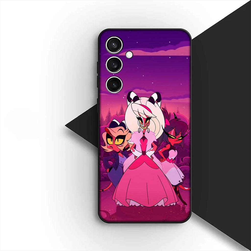 for Samsung Galaxy S10 S8 S9 Plus A33 A34 A31 70 A71 A72 Note 20 9 8 S10E Phone Case Alastor H-Hazbins Charile Hotels Angel Dust
