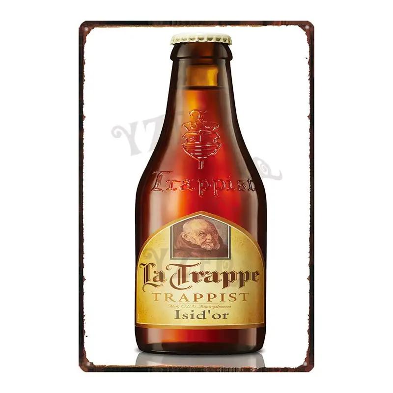 Бельгийское пиво VintageBrugse Zot La Trappe Металлические жестяные таблички для стены Бар Паб Искусство Кухня Кофе Домашний декор 30X20СМ DU-8282A