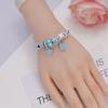 Lucky Four Leaf Clover Butterfly Beaded Bracelet For Women Stainless Steel Minimalist Fashion Jewelry