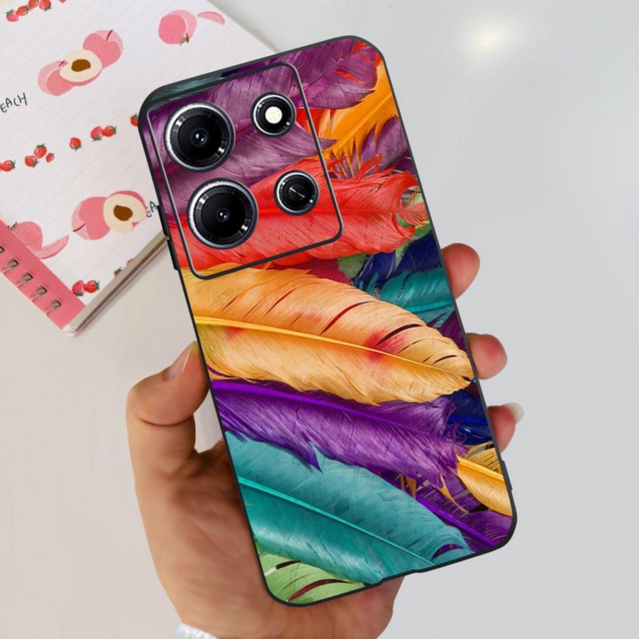 Модный Чехол-бабочка для телефона Infinix Note 30i Note30 Pro 2023 Мягкий Силиконовый ТПУ Задняя Крышка Для Infinix Note 30 Pro Note30i