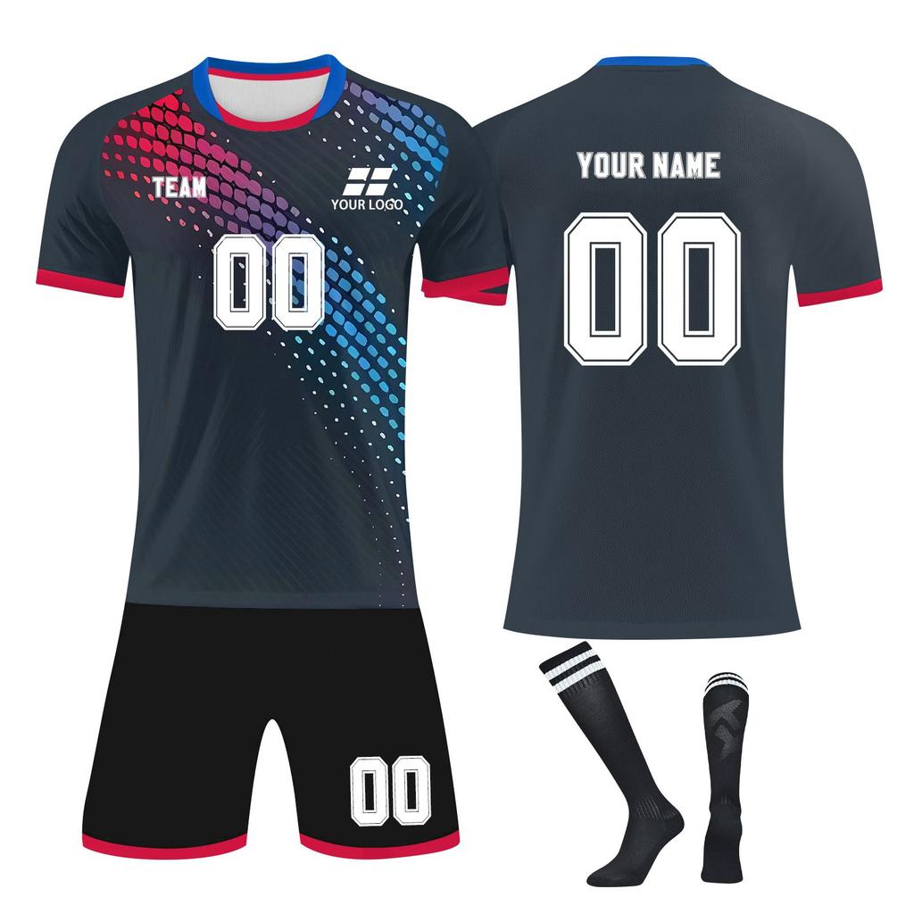 Personalised Shirts Kit Mens Girls With Name Number Custom Football Jerseys For Boys Training Suit