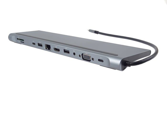 Station D'accueil - KRUP - Ku31dock17 - USB-C - 4K HDMI - Compact En Aluminium